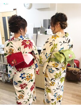 ロカット サロン(Roquat Salon) 浴衣着付けペアヘアセット【ヘアアレンジ 立川/立川南/八王子】