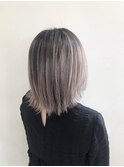 【熊谷】ボブスタイル×シルバーアッシュ