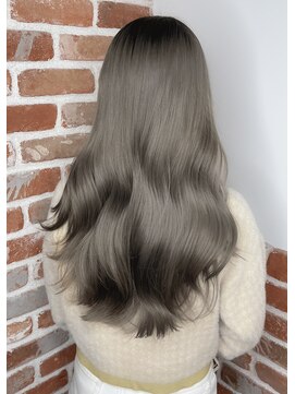 エニー 栄(Any) ツヤ髪☆髪質改善オージュアトリートメント透明感グレージュ ★