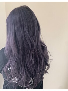ヘアー ミッション 心斎橋店(hair Mission) ペールバイオレットロング