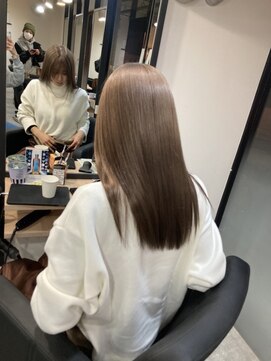 ラフ 難波店(LAFF) #黒髪#ボブルフ#ネビージュ#小顔#ワンレン