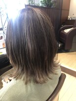 クール ヘアー ギャラリー 神明町店(COOL Hair gallery) 外ハネ×ハイライト