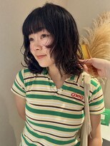 ノラギンザユー(NORA GINZA/U)&nbsp;パーマボブボブパーマボブウルフボブウルフパーマくせ毛風パーマ