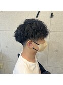 マッシュパーマ(波巻き)