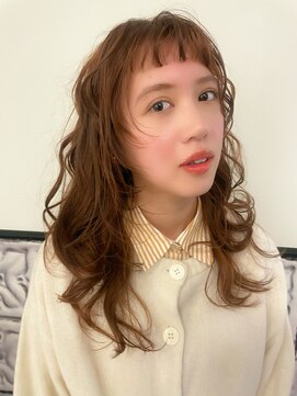 シェル(SHEL+L) ふわふわ♪外国人風ドルピーオレンジ【滝野】