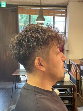 ヴァンガードマン 早稲田(vanguardman) 波巻きパーマ/ツーブロック