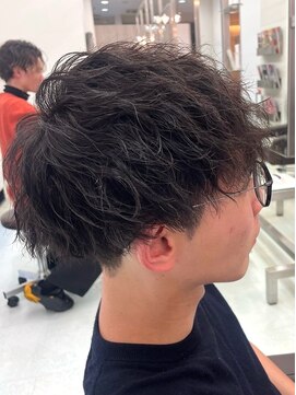 ランズ(LANDS) メンズカットニュアンスパーマ 【韓国ヘア 大阪 梅田】