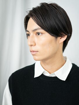 メンズヘア ビーセカンド 草加店(MENS HAIR B-2) 20代30代センターパート大人重めメンズカットF草加