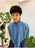 メンズ ショートバング ニュアンスショートスタイル