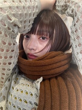 ホネン(honen) ショートボブウルフレイヤーパーマ前髪イルミナ韓国髪質改善