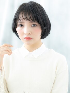 ドクターズサロン LAB 小山店 大人かわいい黒髪小顔丸みショートp小山20代30代40代