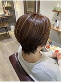 白髪ぼかしハイライト