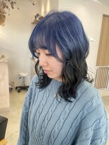 ヴィンスジオ 岐阜駅南(vince gio) ブルー/ルーツカラー/ハイトーン/ブリーチ