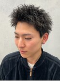 スパイキーショート×ピンパーマ