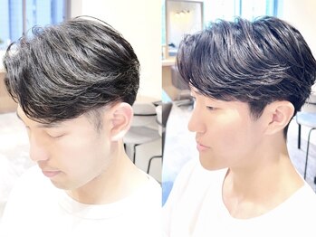 ハレ ヘアサロン(Hale hair salon)の写真/こだわりニュアンスパーマ［フェザー/シャドウ］丁寧に施術！4席限定なので初パーマも安心◎［メンズ］