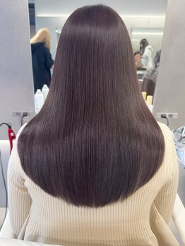 レイミュー 千葉(Lei miu)の写真/髪へのダメージを最小限に！♪髪質改善で自然に馴染むストレートヘアでするんとまとまる美しい髪に。