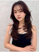 レイヤー/ネビージュ/韓国ヘア/イメチェン/縮毛矯正/中野/