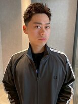 アップバング ベリーショート 眉毛カット メンズショート 20代