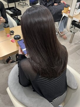 ノウハウ キョウト(KNOWHOW kyoto) 顔まわりレイヤー/赤みを消した柔らかグレージュヘア