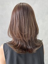 アイティー バイ アルバム 浦和店(IT by ALBUM)&nbsp;くびれミディ顔周りレイヤー韓国ヘアミディアム_ba480372