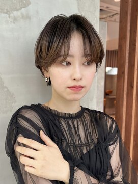 サン 白金台(SUN) ニュアンスパーマのハンサムマッシュショート白金目黒