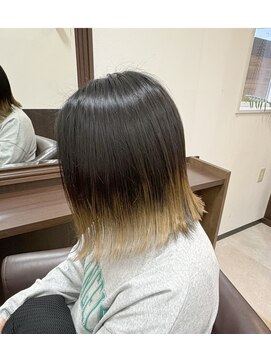 毛先カラー☆