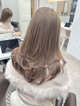 ロンド レア 天神大名店(Lond Le’a) ダークアッシュ/大人ガーリー/似合わせカット/着物ヘア