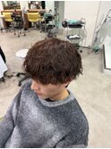 シャドウパーマ波巻きシャドウニュアンスパーマ無造作パーマ