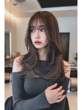 ケシキ 表参道 原宿(kesiki.) レイヤーカット/顔周り/前髪カット/ストレート