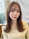 ミディアムレイヤーハッシュカットアイスグレーIB-47