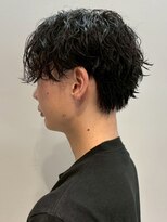 オレンジペコ(orange peco)&nbsp;波巻きツイストスパイラルパーマ マッシュショート ツーブロック