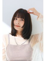 クロードモネエイチツーオーアヴェダ 東京駅ビルTOKIA(CLAUDEmonet H2O AVEDA)&nbsp;顔周りレイヤー/姫カット/ミディアムヘア[東京/東京駅丸の内]