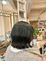 アシャ ヘアー ソリューション 神戸店(asha hair solution)&nbsp;ミルクティーブロンド/ダークブルー/デジタルパーマ/摂津本山