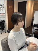 首元スッキリ小顔ショートボブ