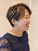 オン キャナルシティ博多前店(on) 【中里恵梨】ショート/ヘアセット/編み込み/結婚式ヘア