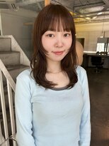 カシェ ナカザキ(CACHE NAKAZAKI)&nbsp;顔まわりレイヤー/ベージュカラー/ミディアムレイヤー