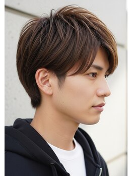ヘアーデザイン ピニック(hair design P2C)の写真/パーマ×ヘッドスパで爽やかに。大人メンズの清潔感スタイルを叶えるサロン。