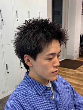 ルースト 南堀江店(ROOST) 刈り上げセンターパート/波巻きツイストスパイラル/南堀江