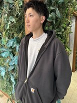 ロックス バイ マグ 松本(rocks BY MAG)&nbsp;メンズショート束感アップバング爽やか人気ヘア
