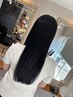 カット+プレミアム縮毛矯正全体＋システムトリートメント