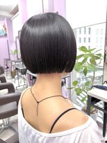 アヴァンス 難波店(AVANCE.)&nbsp;スタイルさえも良く見せる！ダークグレー×ミニボブ