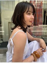 ロチカバイドールヘアー 心斎橋(Rotika by Doll hair) レイヤーカット オリーブベージュ