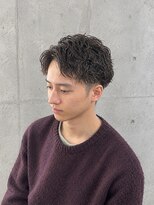 ブレスボーオム 明石(Breath beauu Homme Akashi)&nbsp;▼アップバングショート▼メンズ/パーマ/明石/西明石/大久保