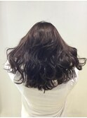 暗髪ウェーブ×ロブ