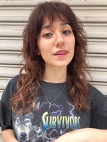 【金野航希】ロングウルフパーマ_ぐびれセミディ