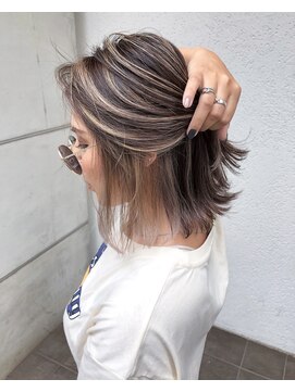 アミ ヘアー ガーデン(ami hair garden) ハイライト×ボブ