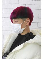 マーシー(MAAAAAC)&nbsp;【MERCY】ピンクグリーンビビッドマッシュ