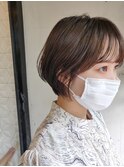大人かわいい×大人ボブ×スリークボブ×アッシュブラウン