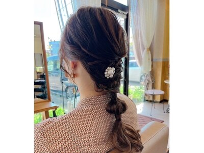 特別な日のヘアセットもお任せ下さい♪