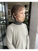 ハイライトカラーの大人ショート